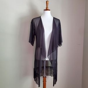 NWT LuLaRoe Small Monroe Kimono, Black